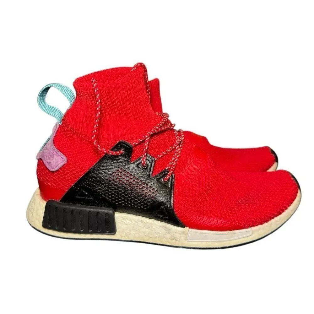 Adidas NMD - XR1 Winter BZ0632 Scarlet Red Black Lavender White size 10.5 Runnin